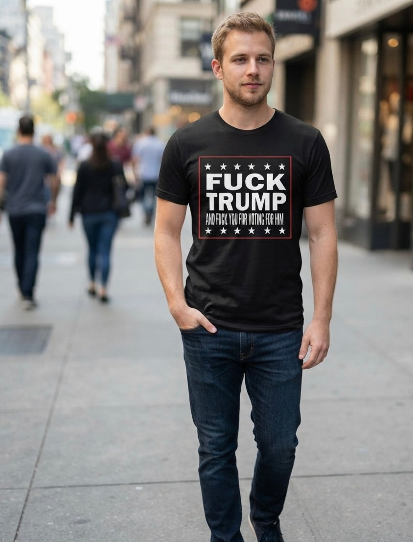 Fuck Trump Graphic T-Sirt - Uneek Boutique by Dee