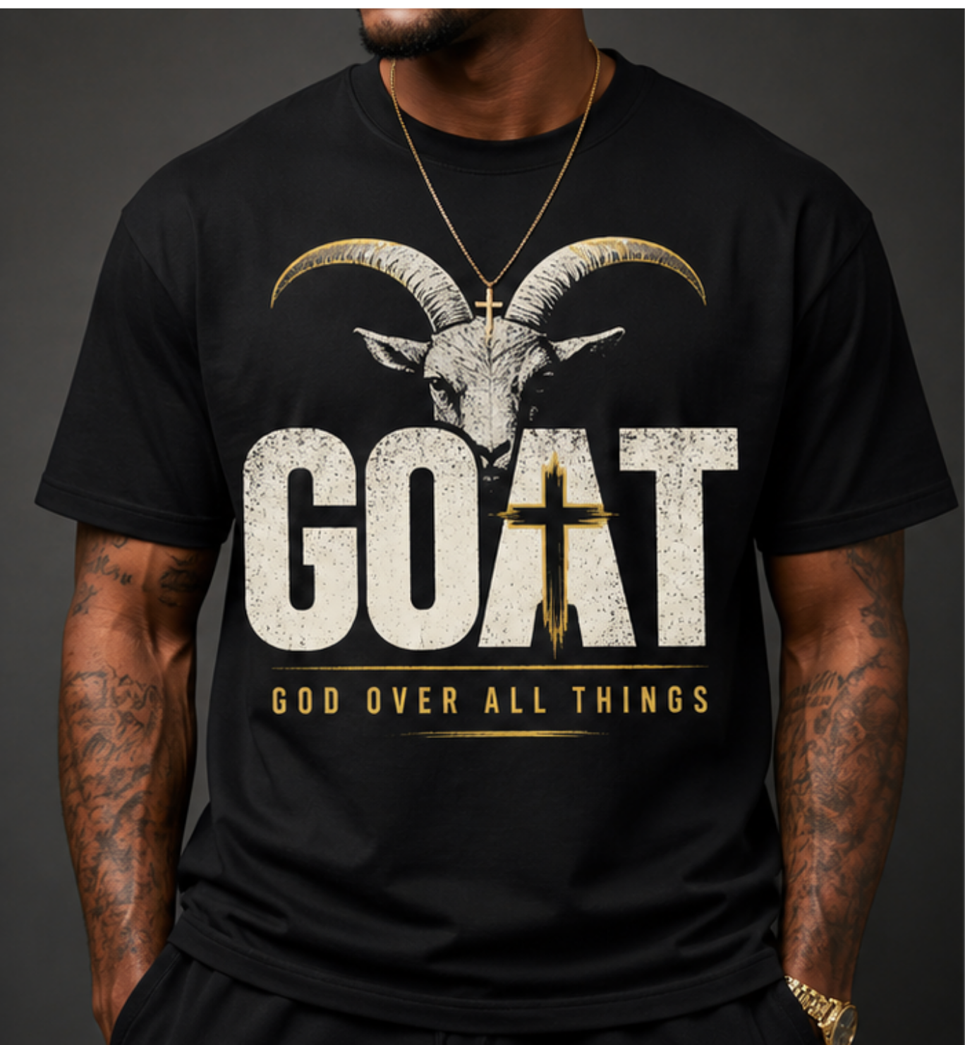 GOAT God Over All Things T-Shirt - Uneek Boutique by Dee