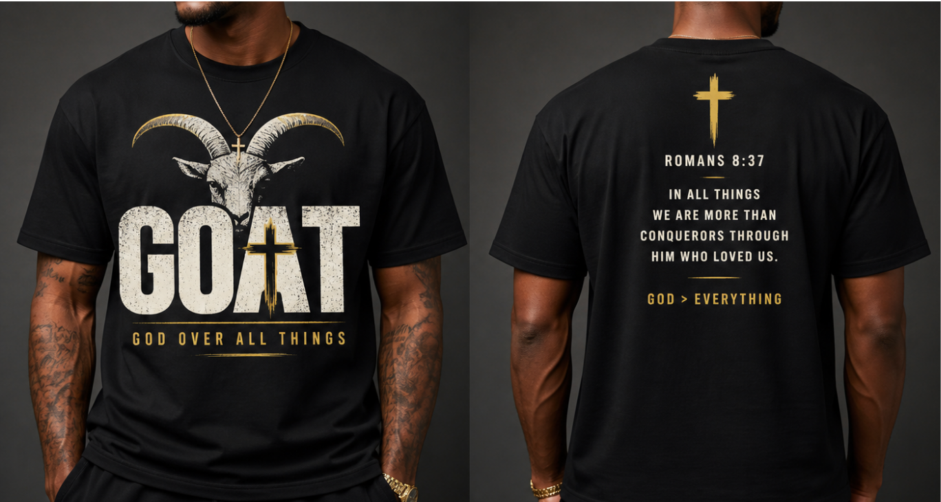 GOAT God Over All Things T-Shirt - Uneek Boutique by Dee