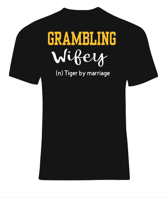 Grambling University GU Wifey Graphic T-Shirt - Uneek Boutique by Dee