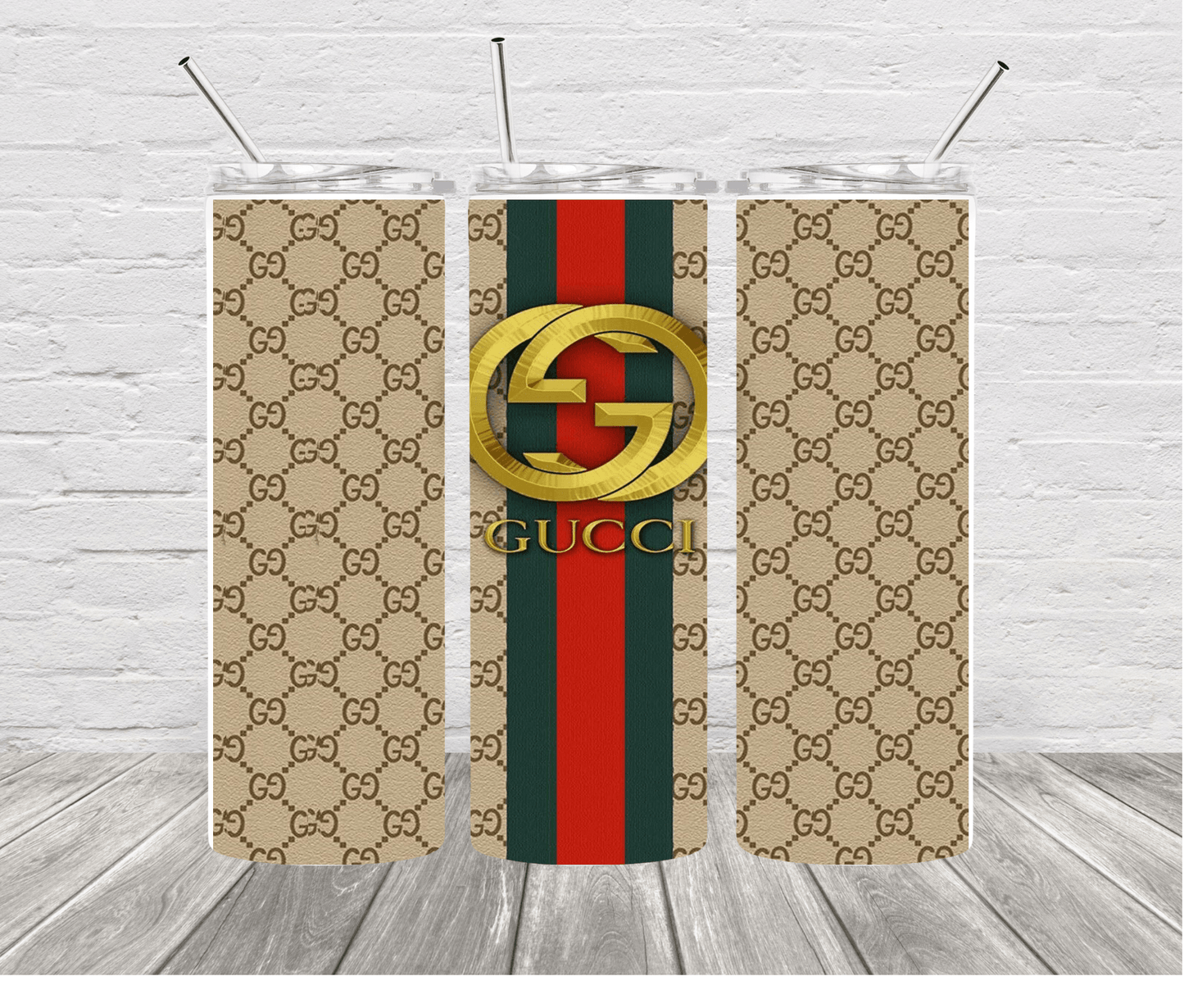 Gucci Inspired 20 oz Skinny Stainless Steel Tumbler - Uneek Boutique by Dee