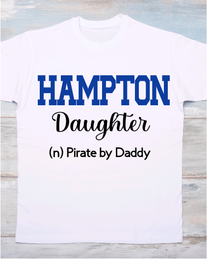 Hampton University Daddy Daughter Graphic T-shirt