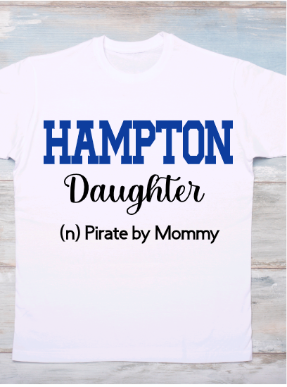 Hampton University Mommy Daughter Graphic T-shirt