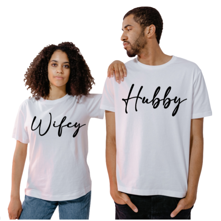 Hubby/Wifey Graphic T-Shirt - Uneek Boutique by Dee