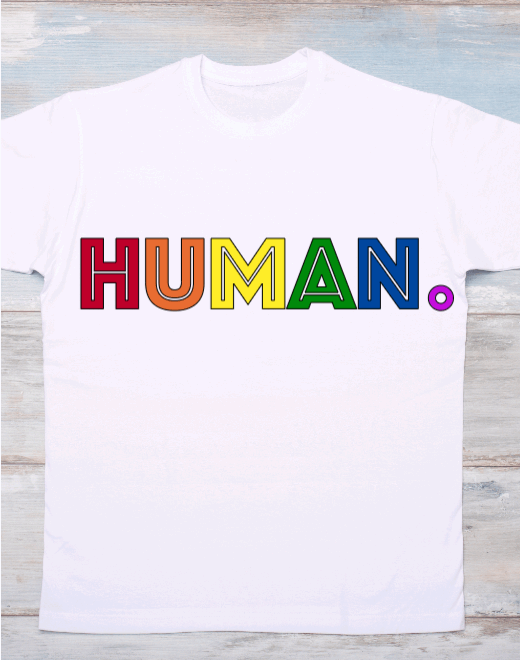Human LGBTQ Graphic T-Shirt
