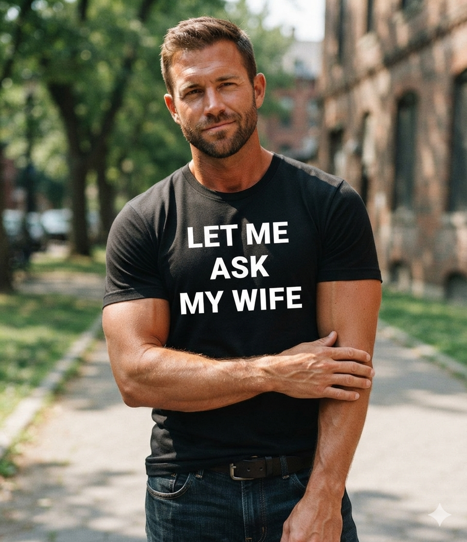Let Me Ask My Wife Graphic T-Shirt - Uneek Boutique by Dee