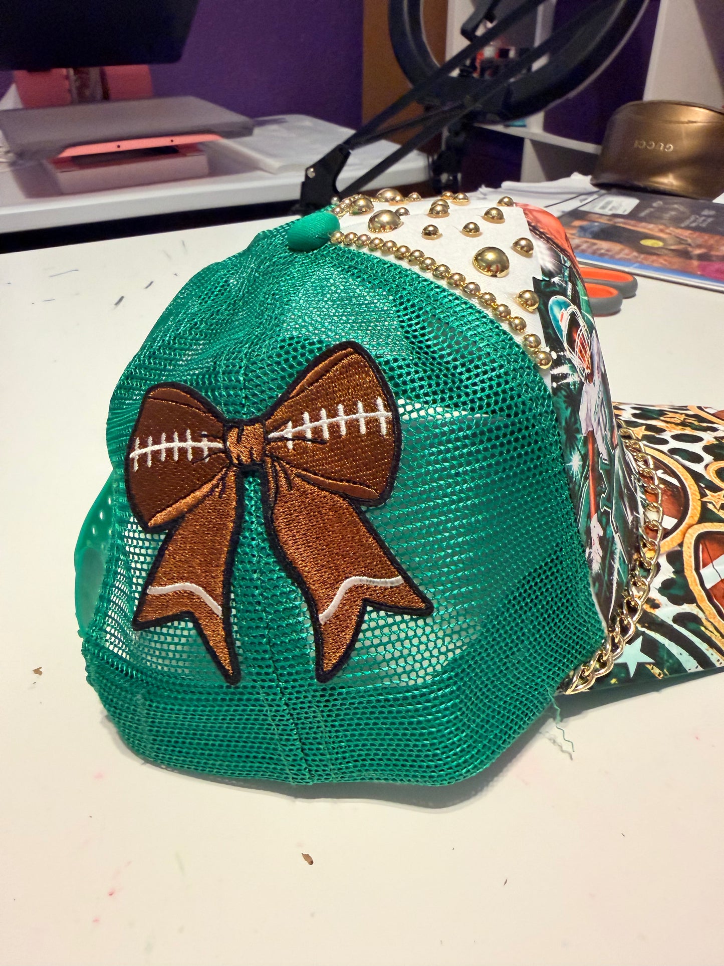 Custom Football Trucker Hat