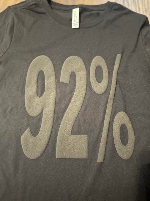 92% Blacked Out Puff Graphic T-Shirt