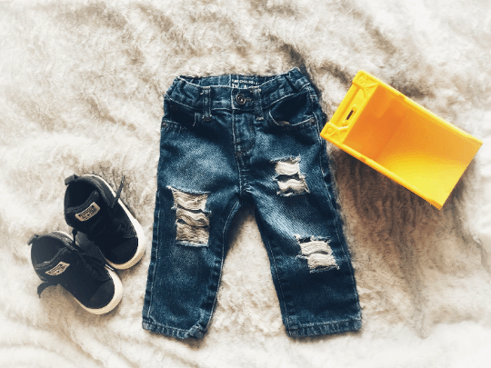 Kid Distressed Jeans Props