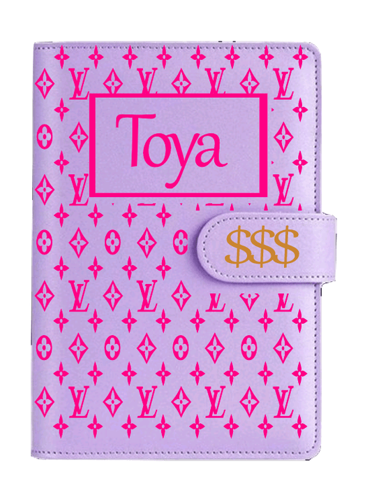 LV Inspired Designer Budget Binder with Coordinating Cash Envelopes - Uneek Boutique by Dee