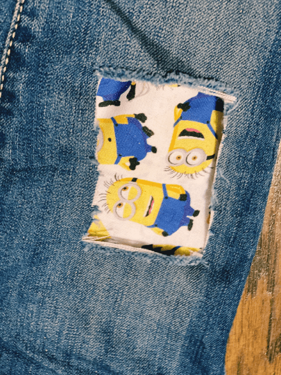 Distressed/Ripped Minions Skinny Jeans - Uneek Boutique by Dee