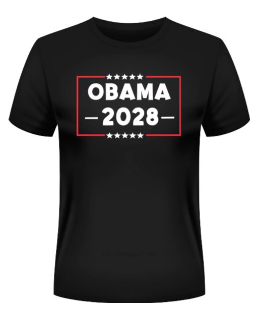 Obama 2028 Graphic T-Shirt - Uneek Boutique by Dee