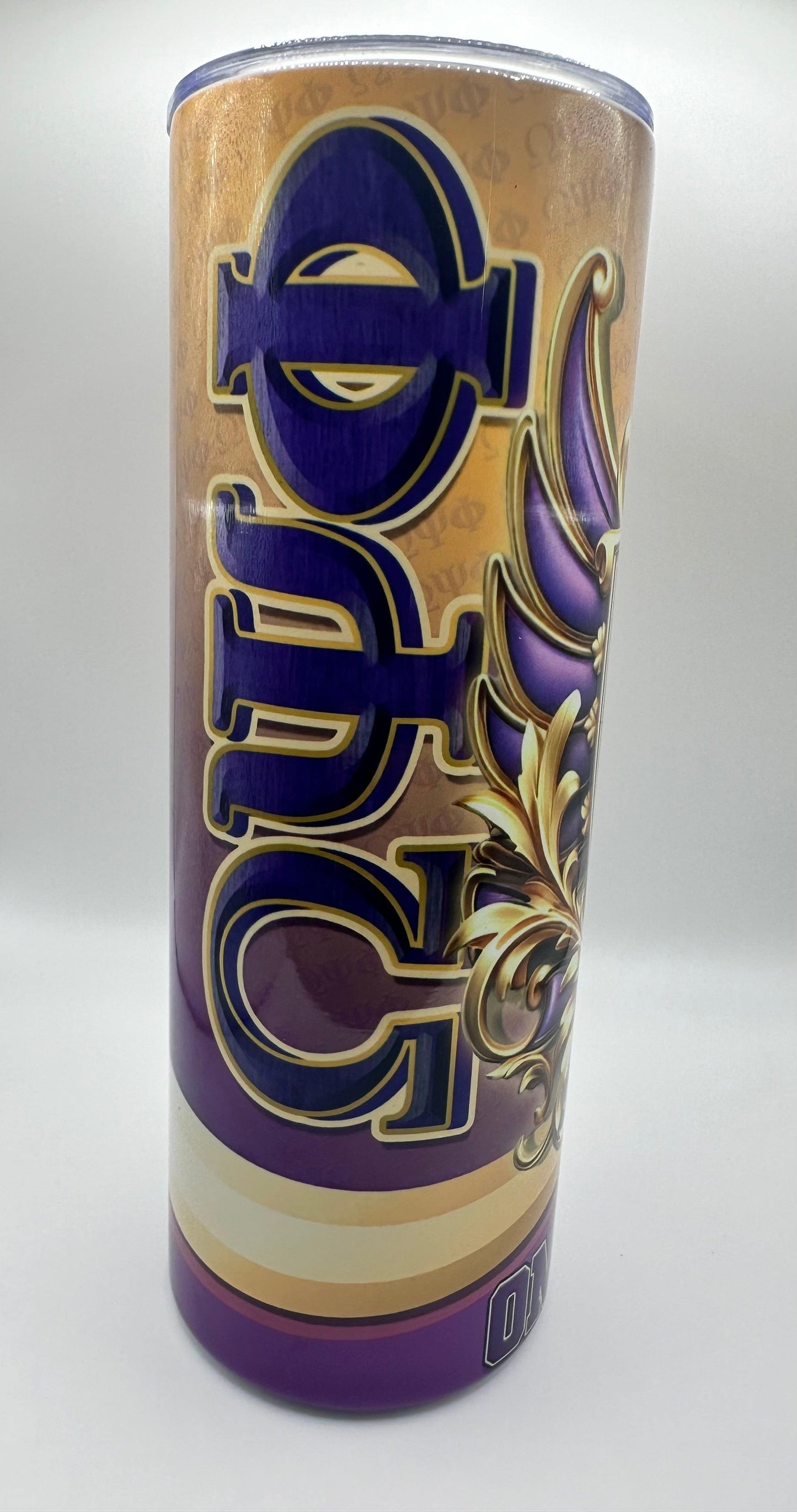 Omega Psi Phi 20oz Stainless Steel Tumbler - Uneek Boutique by Dee