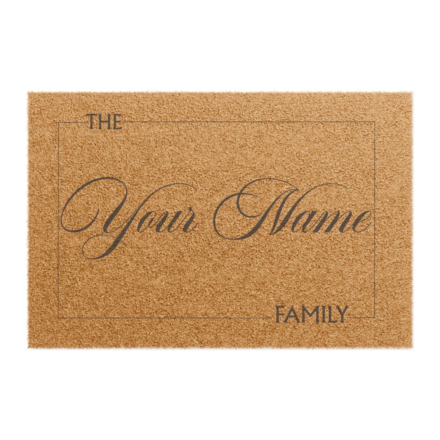 Personalized Family Doormat – Custom "Your Name" Welcome Coir Mat - Uneek Boutique by Dee