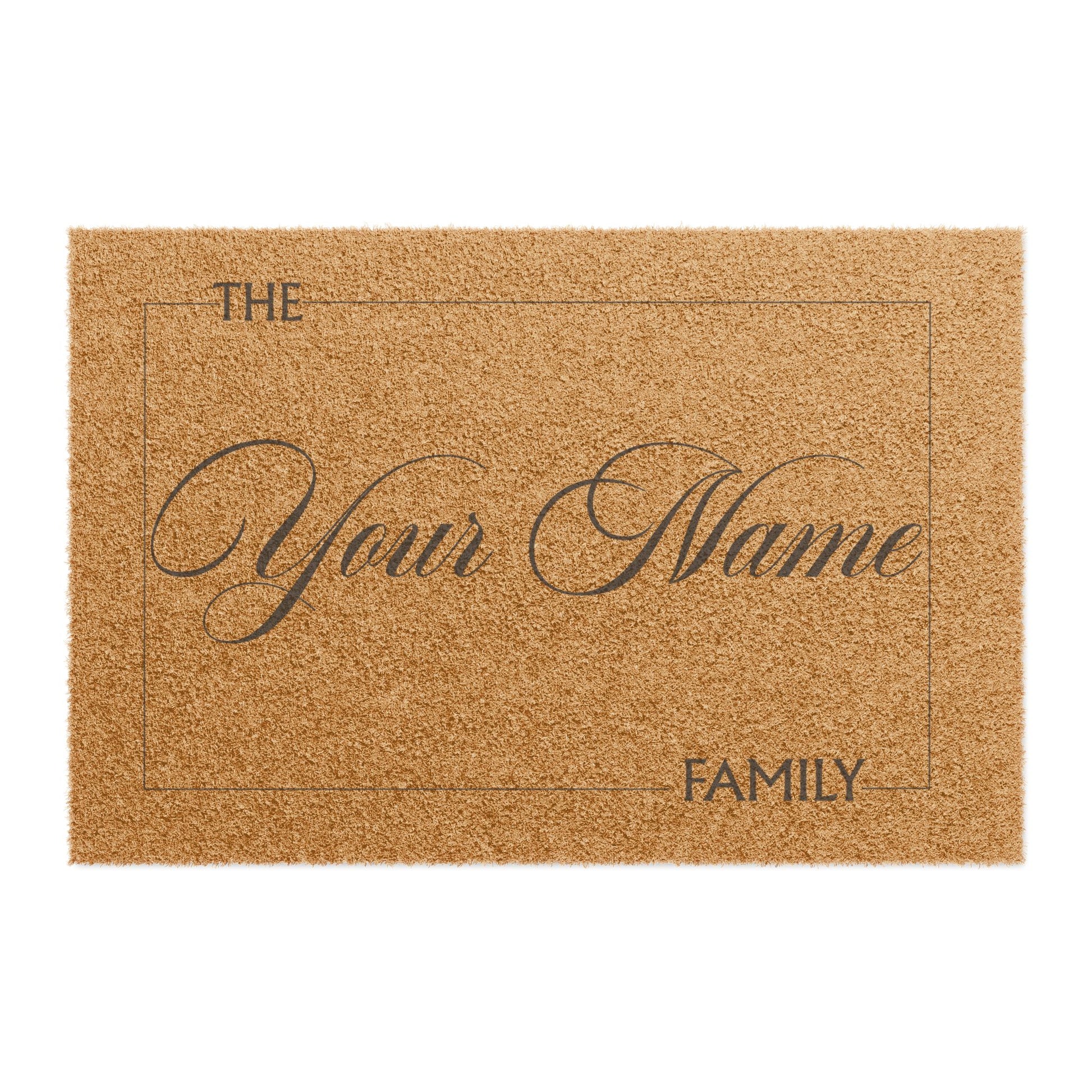Personalized Family Doormat – Custom "Your Name" Welcome Coir Mat - Uneek Boutique by Dee