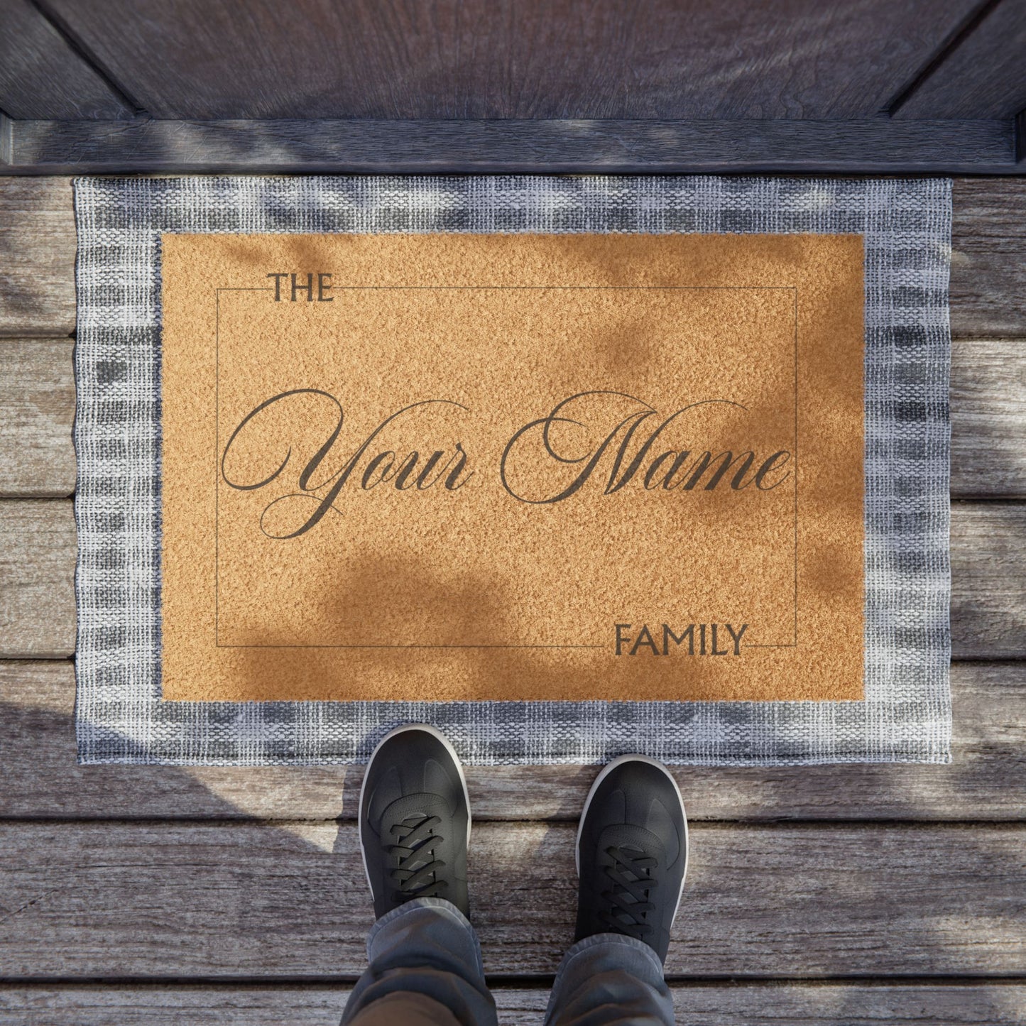 Personalized Family Doormat – Custom "Your Name" Welcome Coir Mat - Uneek Boutique by Dee
