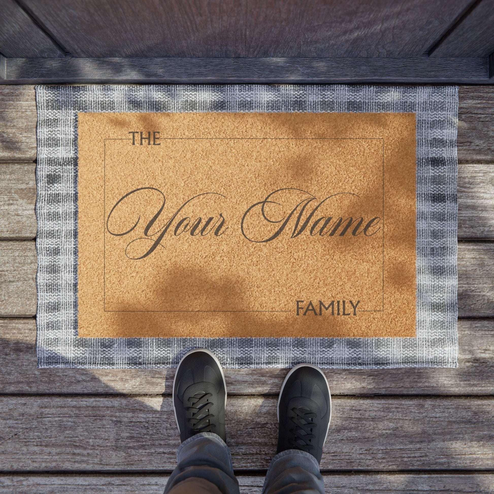 Personalized Family Doormat – Custom "Your Name" Welcome Coir Mat - Uneek Boutique by Dee