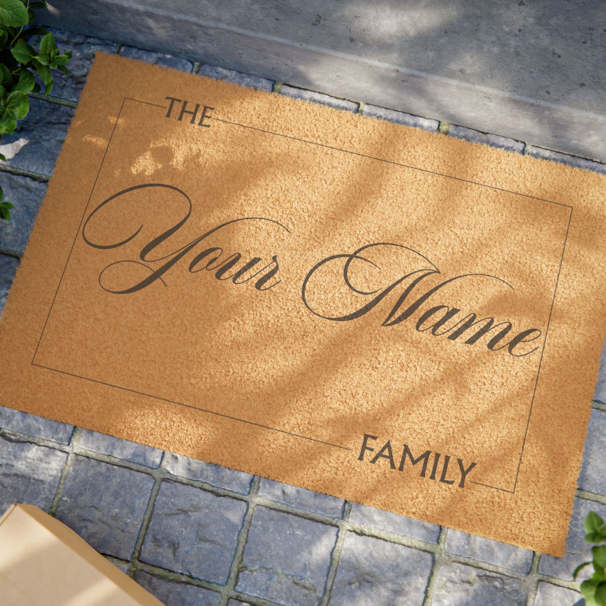 Personalized Family Doormat – Custom "Your Name" Welcome Coir Mat - Uneek Boutique by Dee