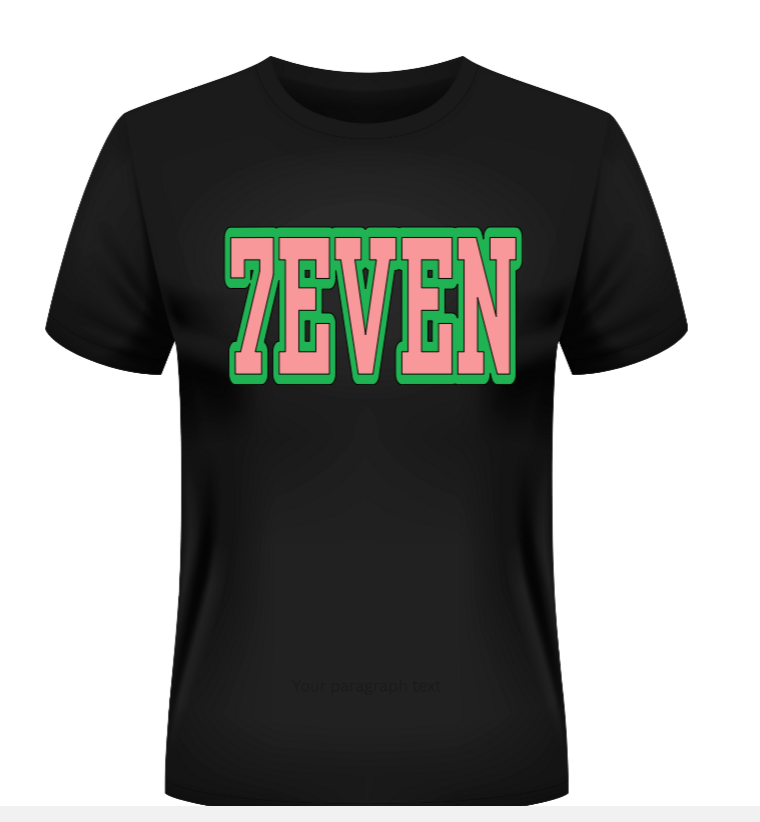 Seven Greek Sorority T-Shirt - Uneek Boutique by Dee