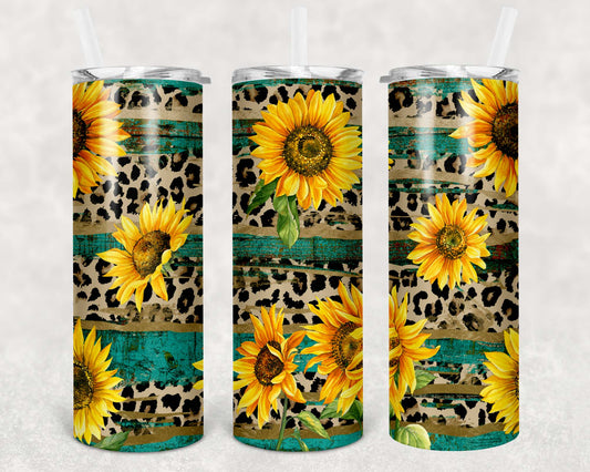 Sunflowers 20 oz Skinny Stainless Steel Tumbler