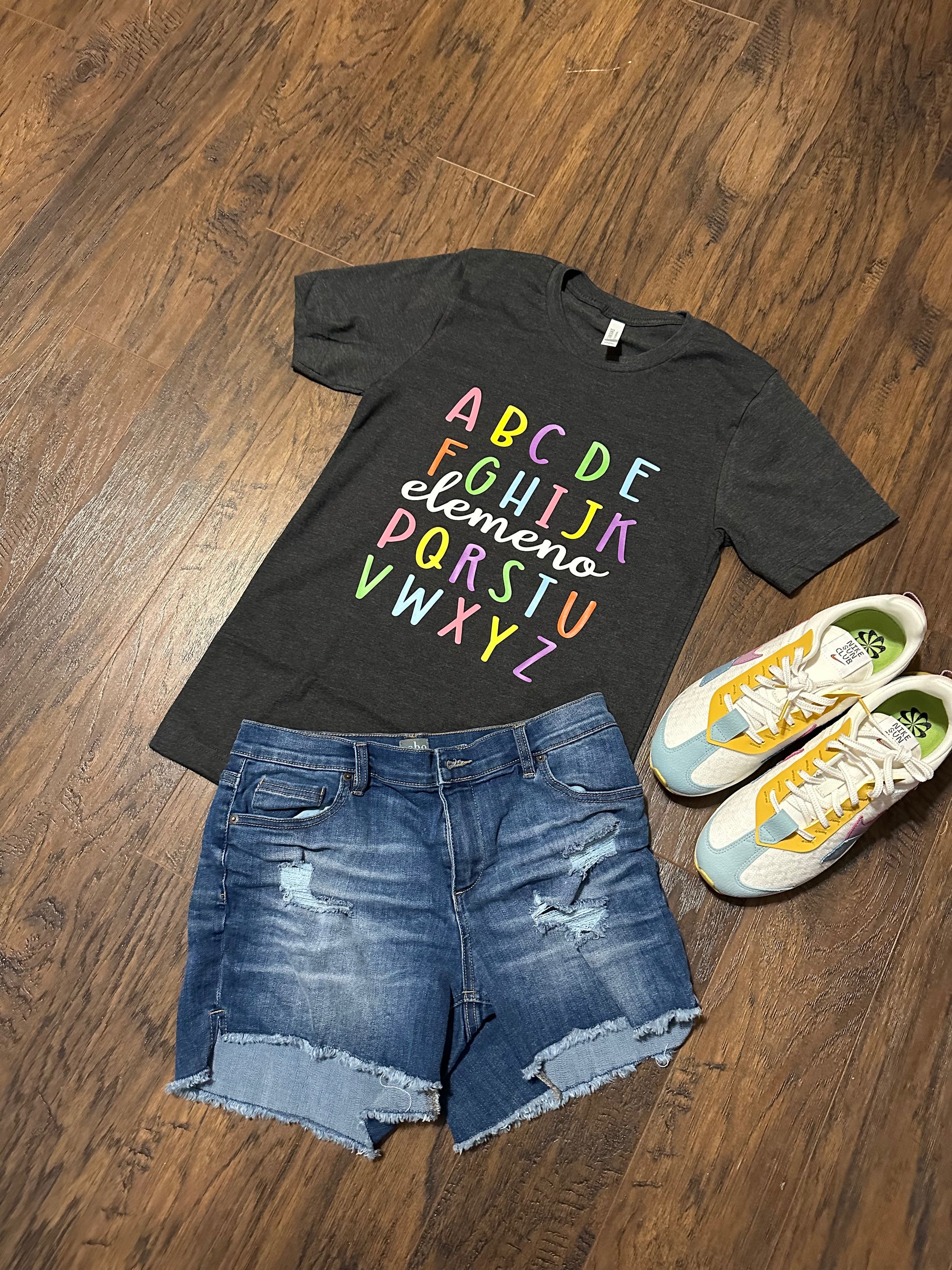 Teacher Alphabet Graphic T-Shirt - Uneek Boutique by Dee