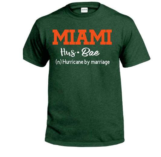 University of Miami (UM) Husbae Graphic T-Shirt - Uneek Boutique by Dee
