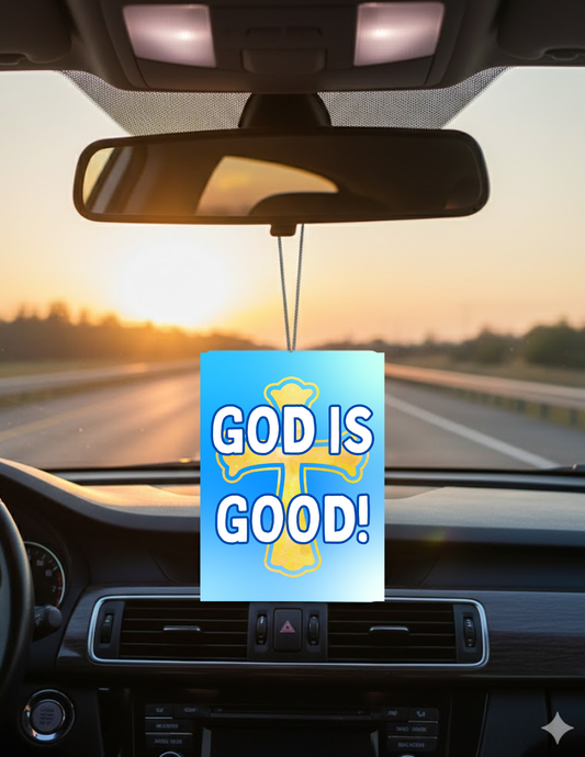 God is Good Car Air Freshener