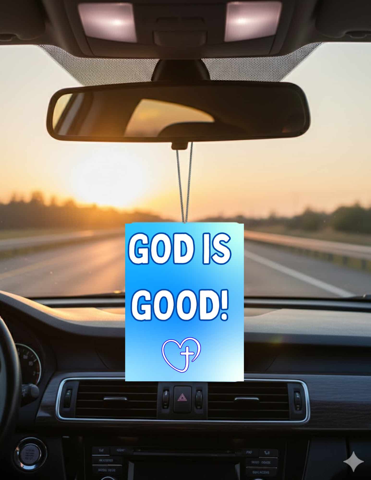 God is Good Car Air Freshener - Uneek Boutique by Dee