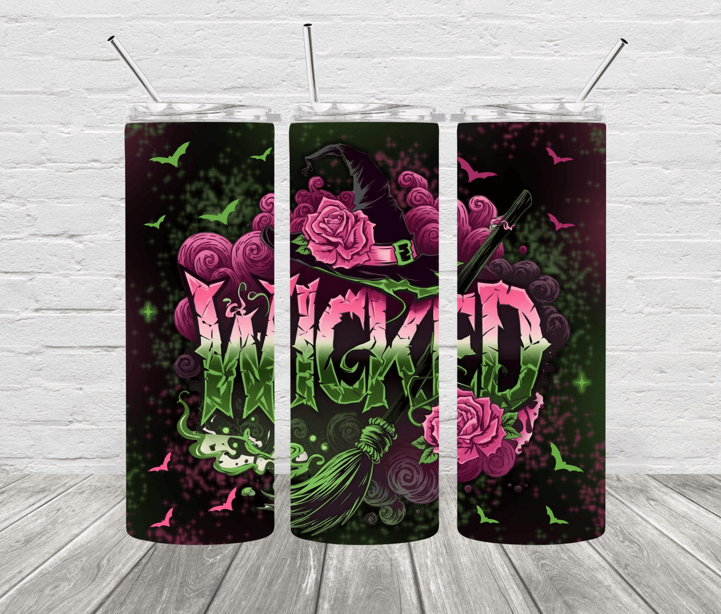 Wicked Flower Witch Hat Tumbler