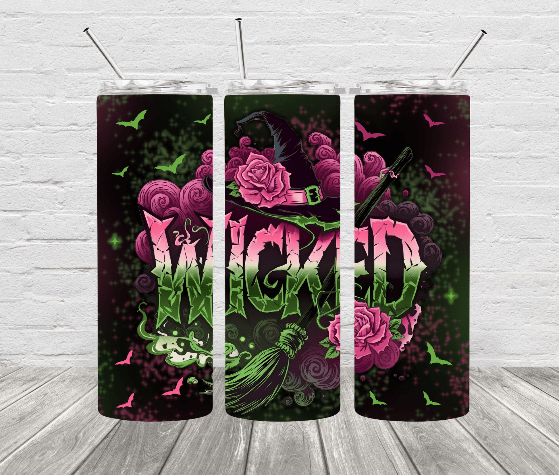 Wicked Flower Witch Hat Tumbler