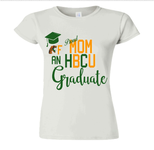 Proud Mom of an HBCU Graduate Graphic T-Shirt